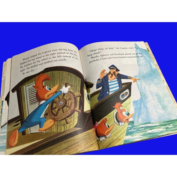 Little Golden Book Woody Woodpecker Takes a Trip by Walter Lantz Children's Book - Picture 10 of 13